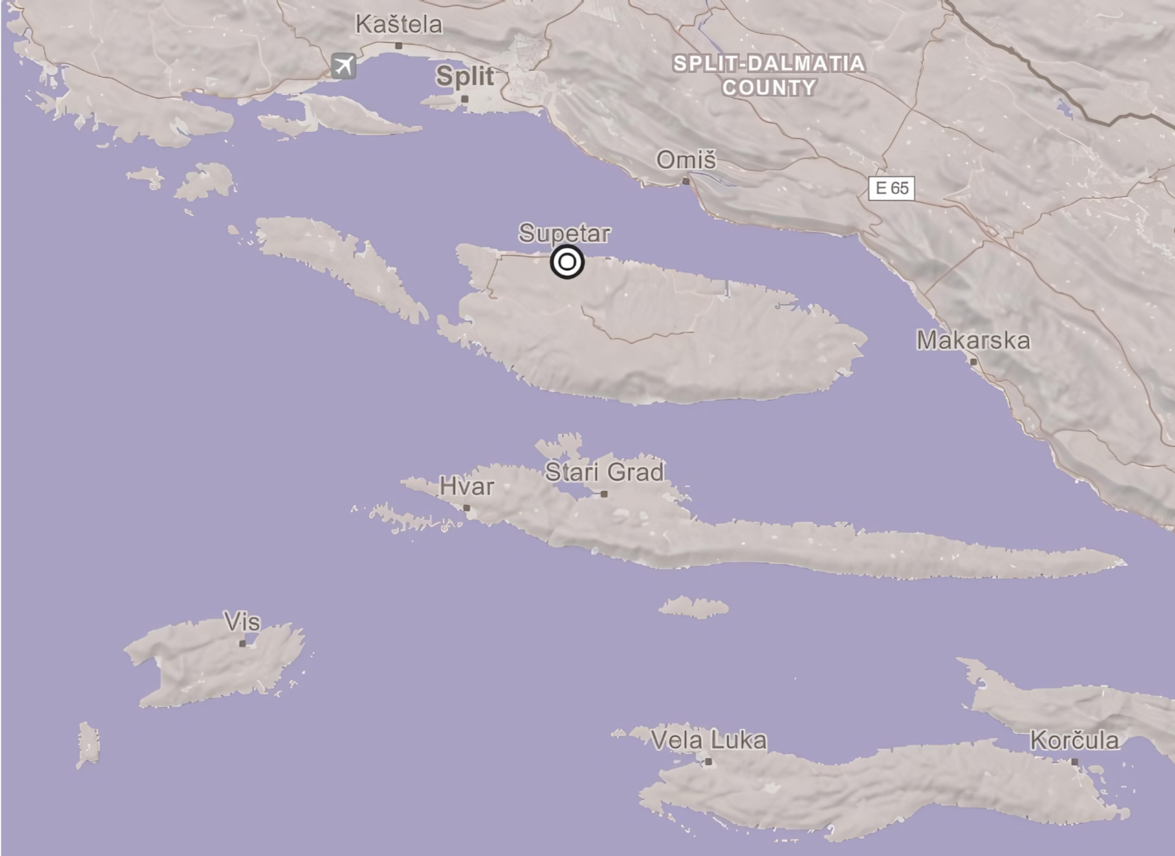 Retreat Location Map Retreat Map Croatia